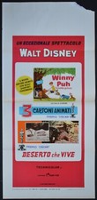 locandina 3 CARTONI ANIMATI WINNY PUH DESERTO CHE VIVE WALT DISNEY