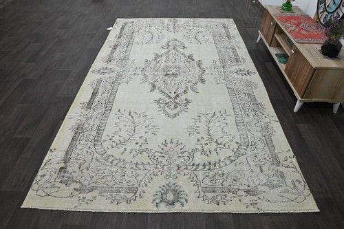 Oushak 6x10,Turkish Rug,vintage,anatolian,YELLOW,kilim,Bohemian,handmade,wool