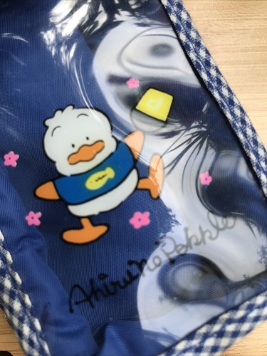 VINTAGE Rare SANRIO Ahiruno Pekkle Cute Duck Phone Case With Handle Strap VGC - Picture 6 of 12