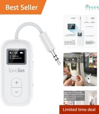 Bluetooth Transmitter Dual Device Support Low Latency Long Range 20H Battery