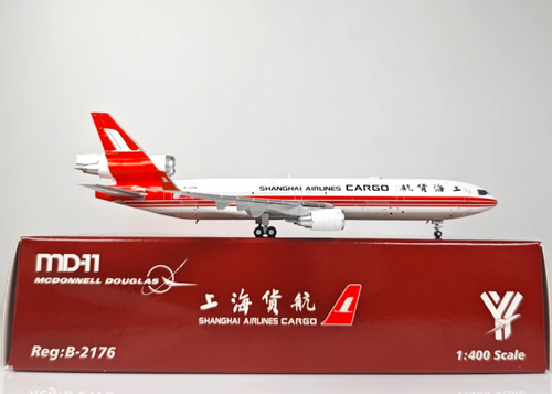 Decorazione modellino aereo 1:400 Shanghai Cargo Airlines Md-11F B-2176 - Foto 4 di 8