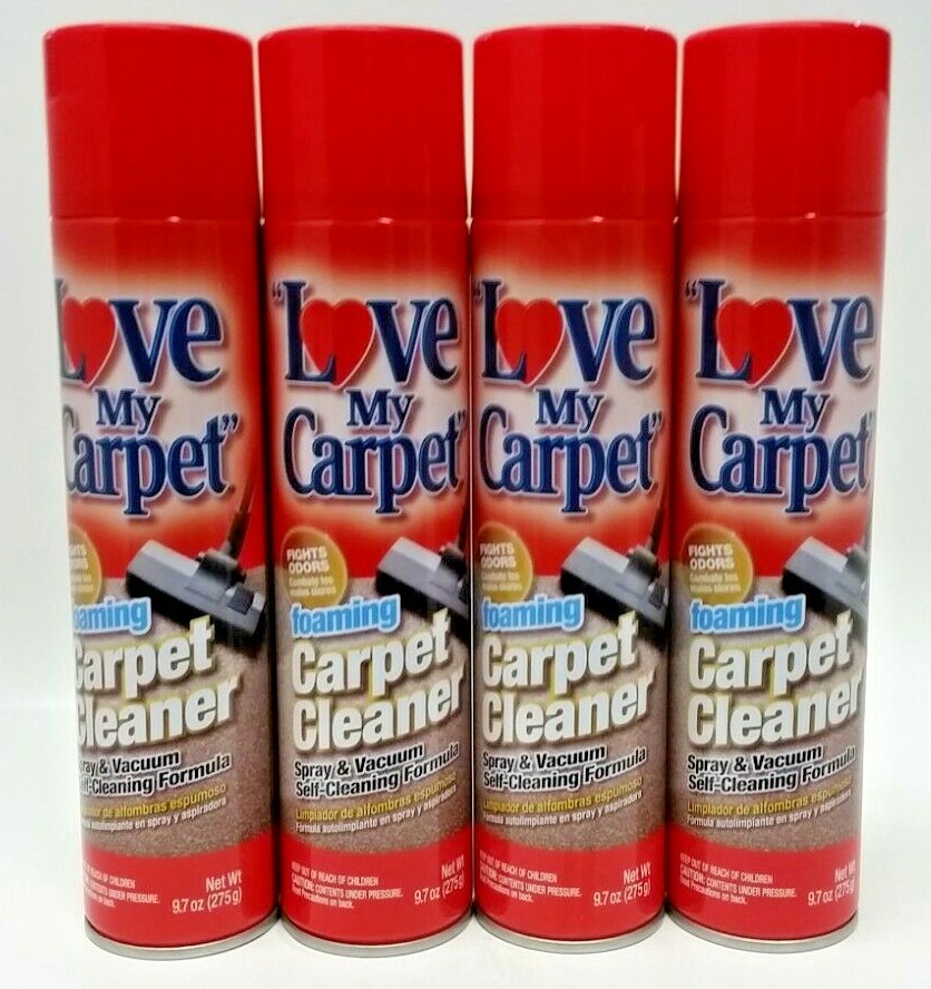 ( LOT 4 ) Love My. Carpet Foaming Cleaner, Fights Odor, Spray & Vacuum