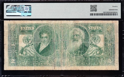 *RARE* 1896 $2 EDUCATIONAL Silver Certificate! PMG 12! FREE SHIPPING! 12825536 - Picture 3 of 3