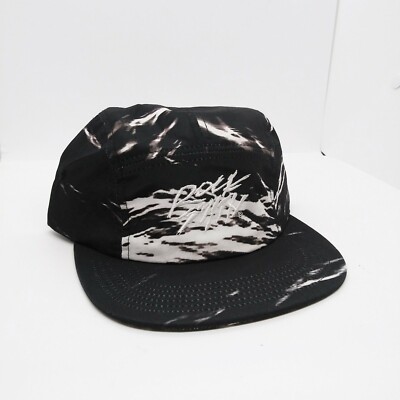 Rock smith mens 100%authentic adjustable one size strapback logo black