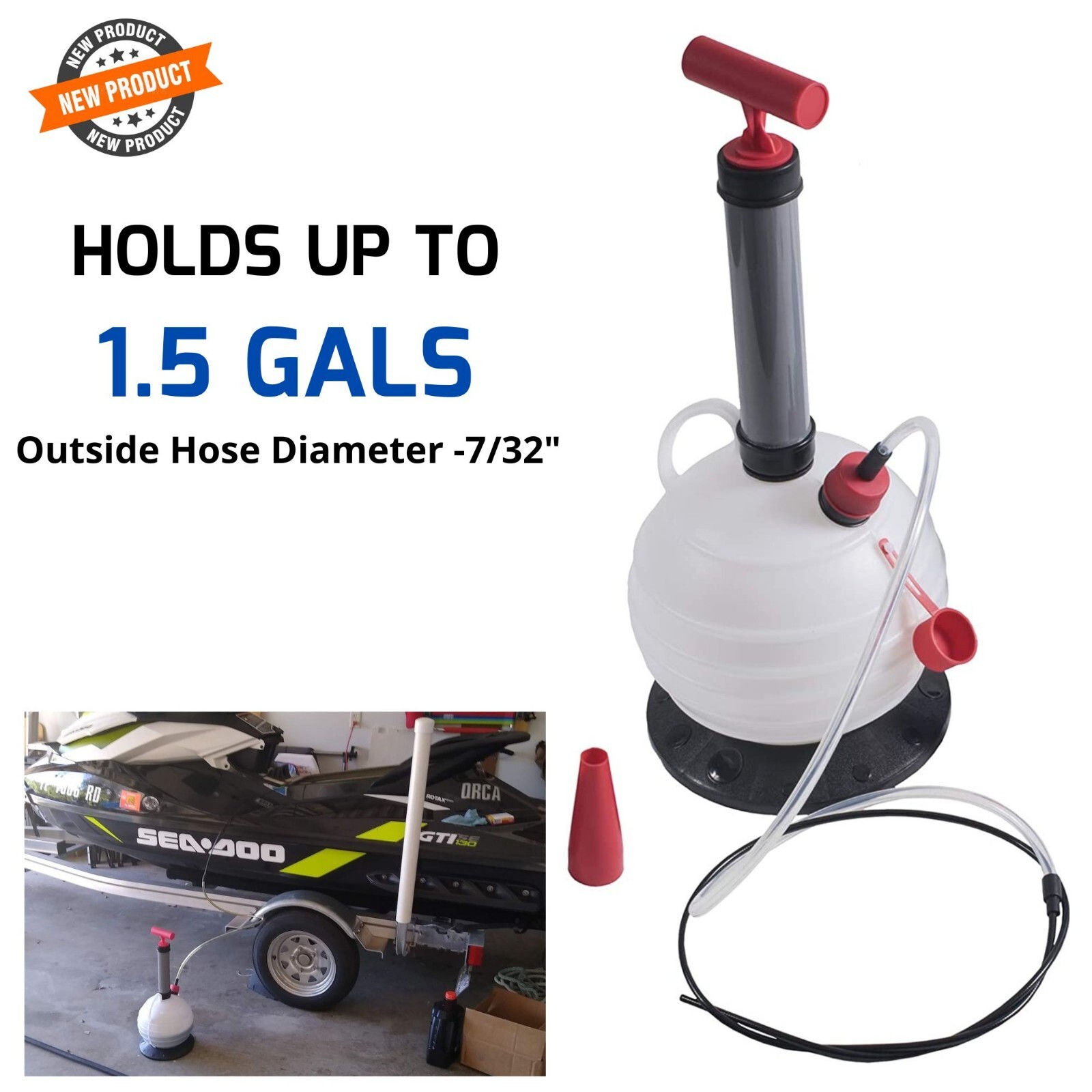 Boat Engine Oil Extraction Pump Change for Law Tractor Mower Jet Ski