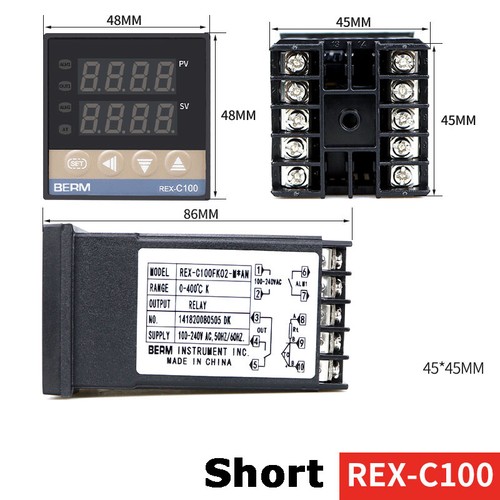 REX-C100/C400/C700/C900 Allarme digitale PID regolatore di temperatura AC 100-240V - Foto 17 di 20