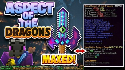 skyblock dragons hypixel aotd maxed hpbs