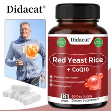 Red Yeast Rice+CoQ10 Capsules Support heart and balance cardiovascular health