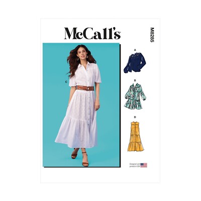 McCalls Schnittmuster M8285 - Kleid - sportliches Hemdblusenkleid