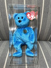 Ty Beanie Baby - Classy the Bear 2001 The People's Beanie Hologram Tag MINT