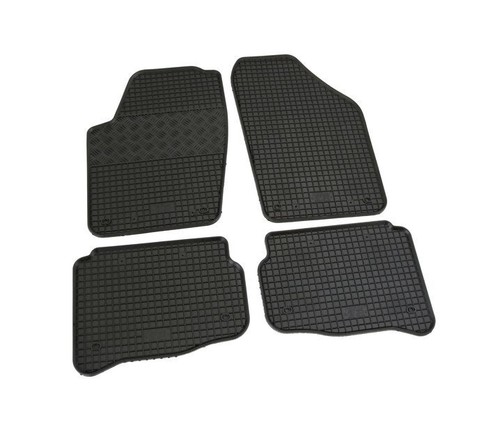 Tapis De Sol Caoutchouc Noir Pour VW Crafter 2006-2017 - Set 3 Pièces Antidérapant - Fabriqué En République Tchèque