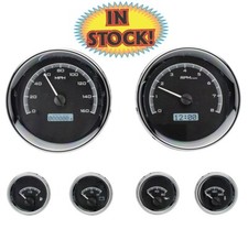 Dakota Digital Vhx-1024-k-w - Universal 6 Gauge Round Vhx Gauge Kit -blackwhite Dakota Digital Vhx-1024-k-w - Universal 6 Gauge Round Vhx Gauge Kit -blackwhite