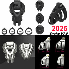 2022 New Cobra Male Chastity Device Mamba Cage Locker Belt Stainless Steel/Resin