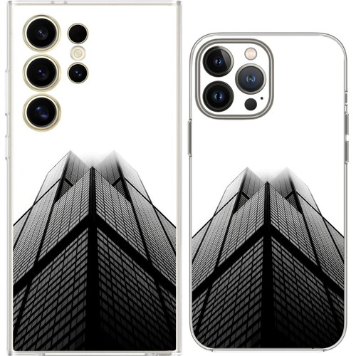 Sleek Modern Urban Monochrome Tower Case Cover Silicone / Shockproof / MagSafe - 第 5/19 張圖片
