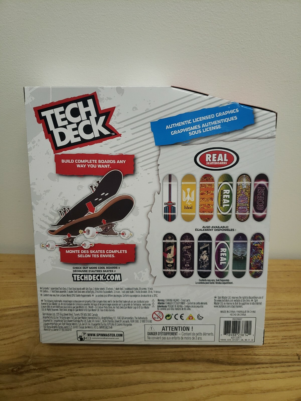 TECH DECK REAL World Edition Sk8shop bonus pack 6 skateboards Ishod Donnelly