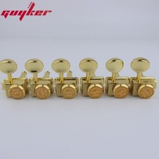 Vintage Gold Locking String Tuners Nut Style Electric Guitar Machine Heads 1:15