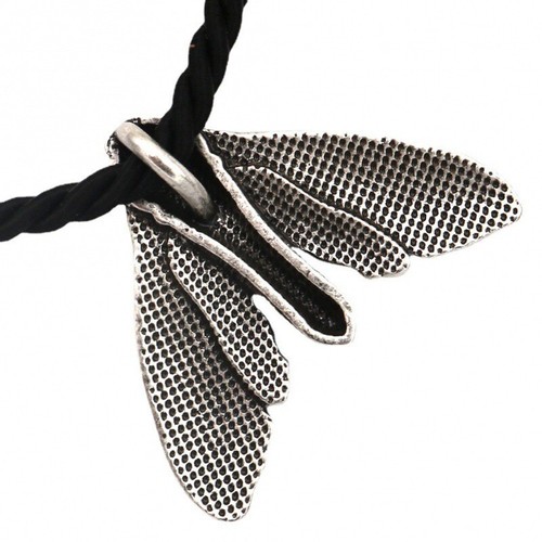 Collar Colgante Deaths Head Hawkmoth Colgante Polilla Diablo Metal Joyería Gótica - Imagen 10 de 10