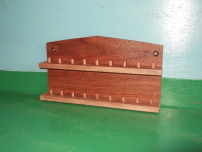 Thumble Rack 18pc Wooden Thimble Display Rack ( Mahogany ) | eBay UK