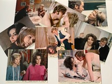 8 VINTAGE LOBBY CARD SET ZEE & CO X Y & ZEE 1971 ELIZABETH TAYLOR MICHAEL CAIN