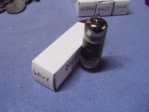 Vintage Tung-Sol 6AW8 Black Plate Top Foil Get Vacuum Tube, Hickok ...