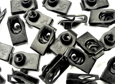 U-nut Clips- M6-1.0 Thread- 13.5mm Center of Hole to Edge- 40 clips- J#197F