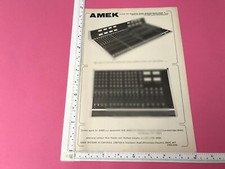 Vintage Amek S/m Series Mixer Console Advert From The 1970's