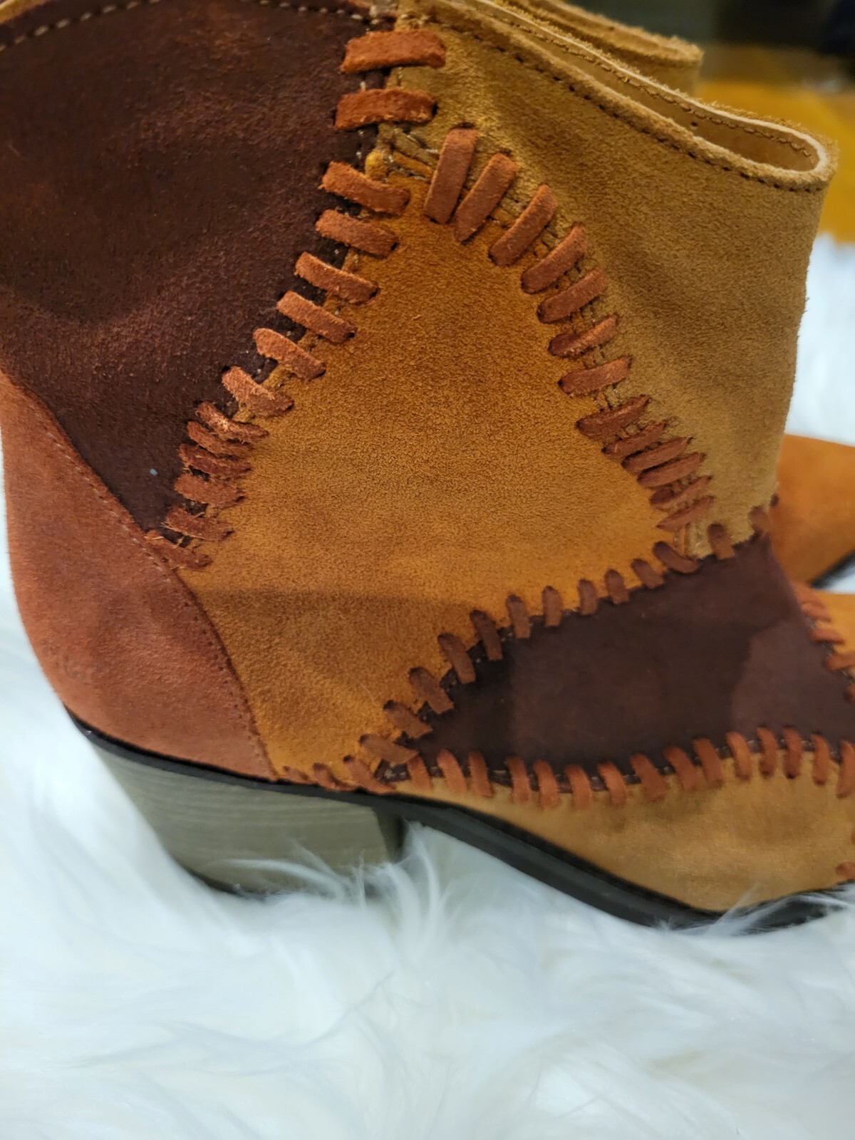 MUSSE AND CLOUD SUEDE PATCHWORK JAEDA WESTERN BOO… - image 8