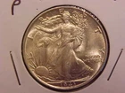 1943 LIBERTY WALKING HALF DOLLAR - AU/UNC - SEE PICS! - (X10)
