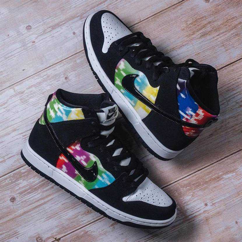 Nike SB Dunk High Pro TEST PATTERN CZ2253-100 Authentic Nike SB Dunk High Pro TEST PATTERN CZ2253-100 Authentic