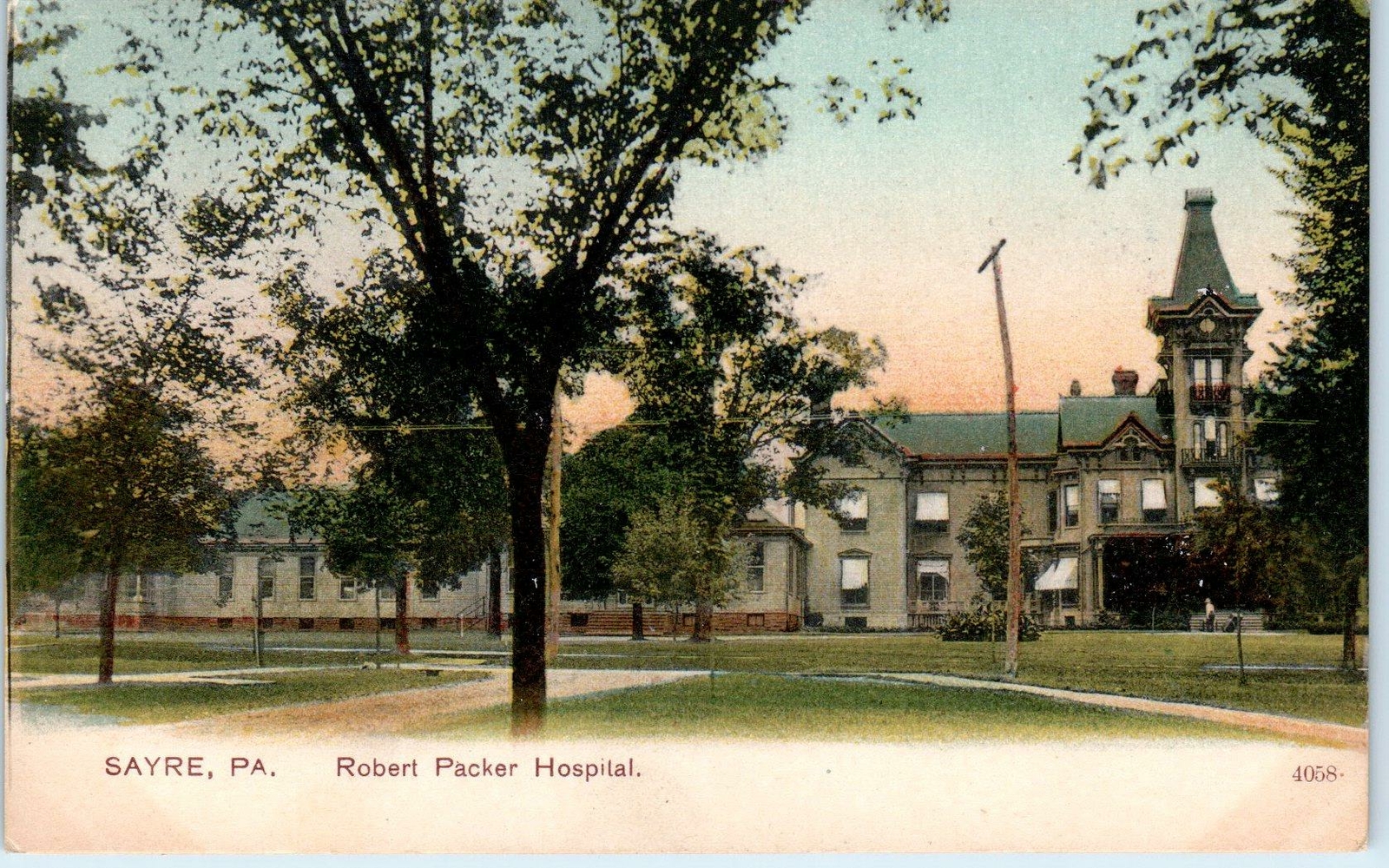 SAYRE, PA Pennsylvania Robert Packer HOSPITAL c1900s PCK Postcard eBay