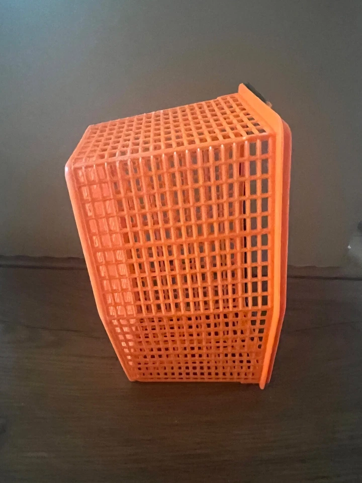 DDR Klammerkorb Pneumant Plaste orange  Retro Vintage  Korb VEB - Bild 4 von 4
