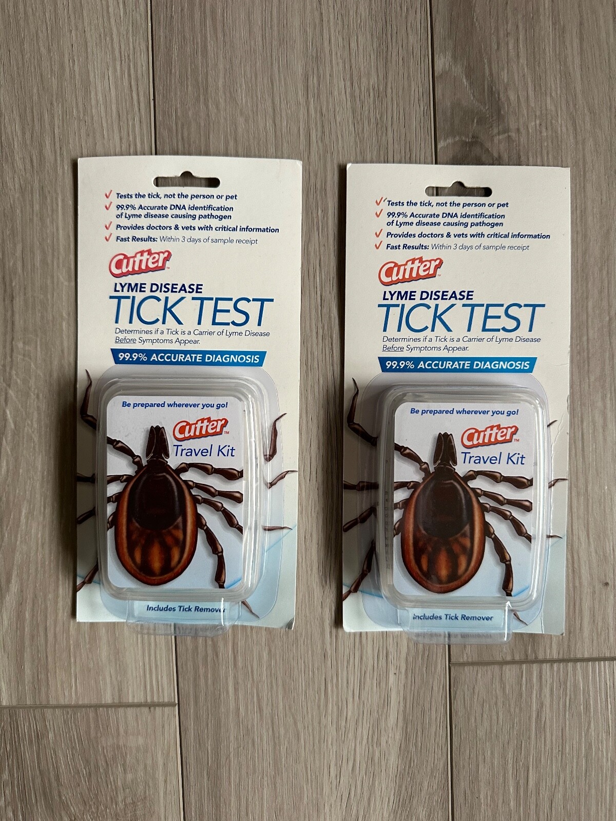 CUTTER Lyme Disease Tick Test Travel Kit TWO PACK (New) eBay