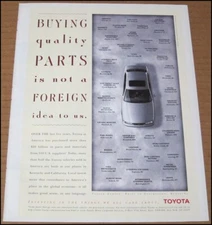 1996 Toyota Avalon Print Ad Car Automobile Advertisement Not a Foreign Idea VTG