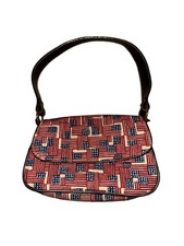 Longaberger Homestead Small Purse Handbag Flag Old Glory Patriotic Summer 4th