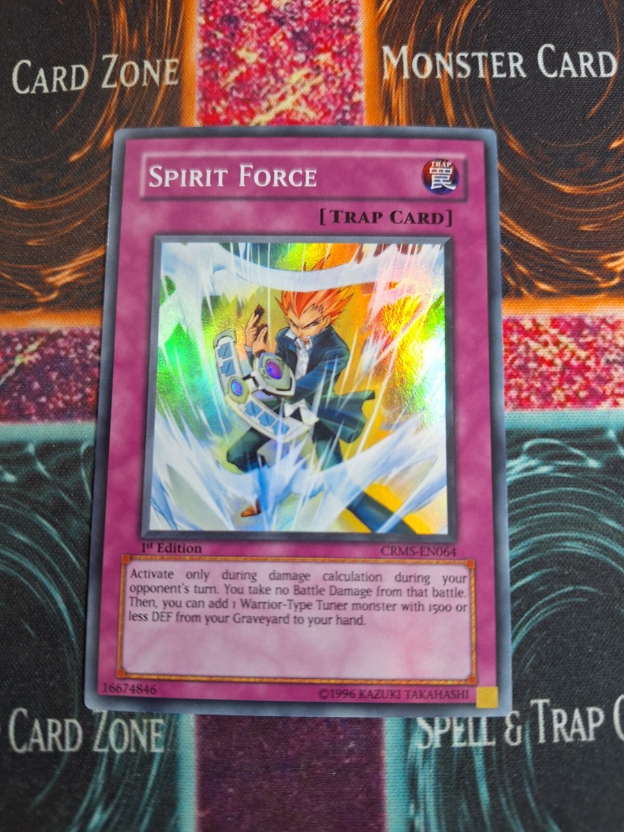 Yu-Gi-Oh! Spirit Force Card – Super Rare Trap Card From Crimson Crisis Set - View #2