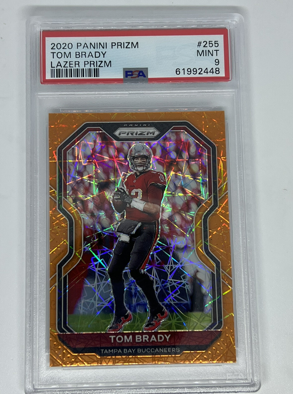 2020 Panini Prizm Tom Brady Lazer Prizm PSA 9 Mint #255