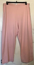 NEW pure Joan Vass women size 3X slim leg pants stretch casual pants misty rose