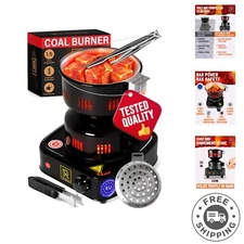 Instant Electric Hookah Coal Heater - Compact Design with Fire-Resistant Build
