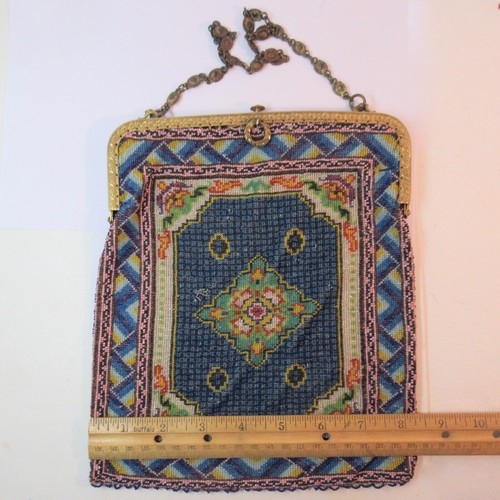 👛 Un Monedero 👛: Antiguo Bolso de Mano Victoriano con Micro Cuentas de Colección - Imagen 8 de 11