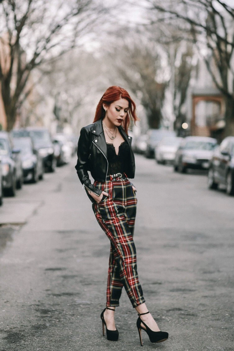 Dolls kill plaid best sale pants