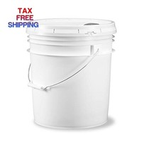 Food Grade 5 Gallon Bucket 6 Pack With Pour Spout Lids Food Grade 5 Gallon Bucket 6 Pack With Pour Spout Lids