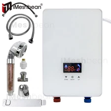 6500W Tankless Electric Hot Water Heater Instant Boiler On Demand Whole House