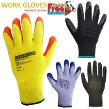SAFETY WORK GLOVES NITRIL / LATEX / PU COATED RUBBER CONSTRUCTION BUILDER GARDEN