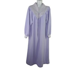 Donna Richard for GILLIGAN OMALLEY Quilted Trim Duster House Coat Half Zip