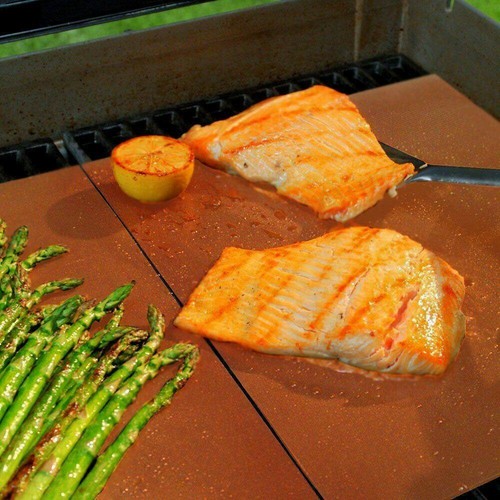 1-10X BBQ Grill Mat Non-Stick Oven Liner Teflon Sheet Cooking Baking Reusable - Picture 14 of 15