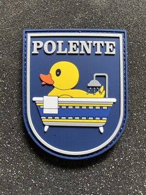 FUN PATCH ABZEICHEN POLENTE Polizei Optik