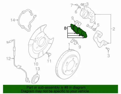 Pastillas de freno de disco originales GM 1999-2004 Chevrolet Tracker base delantera ZR2 91174817 Foto 2 de 2