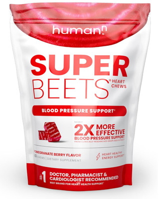 humanN SuperBeets Heart Chews - Nitric Oxide Production and Blood Pressure