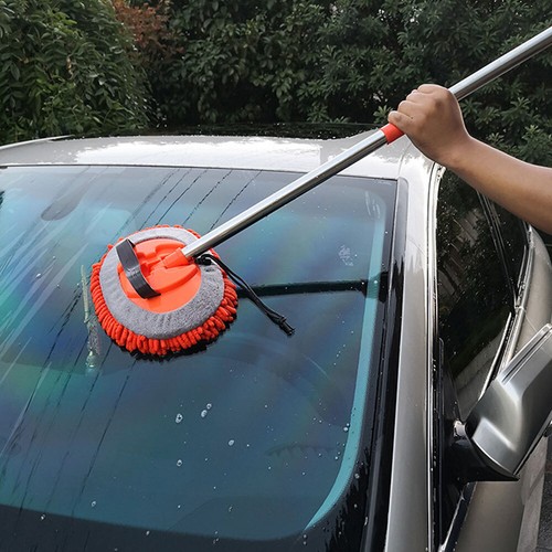 Car Wash Brush Mop Cleaning Broom Washer Microfiber Long Handle Telescopic ET - Picture 6 of 12