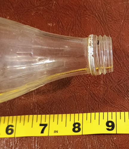 Misshapen Coca-Cola Bottle 16-oz. "XXX9A4" Clear Glass Early 1980's - Picture 19 of 19